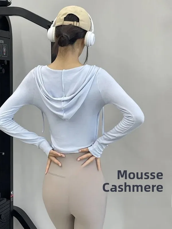 Nuova tracolla V-ne lunga Sve Yoga Top Abbigliamento casual da donna Abbigliamento fitn da corsa all'aperto Capispalla dimagrante traspirante