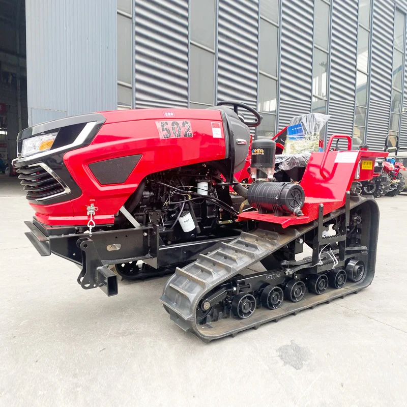 

Многофункциональный гусеничный роторный культиватор на заказ, трактор 60 л.с., высокомощная почвообрабатывающая машина, новая модель садового микрокультиватора