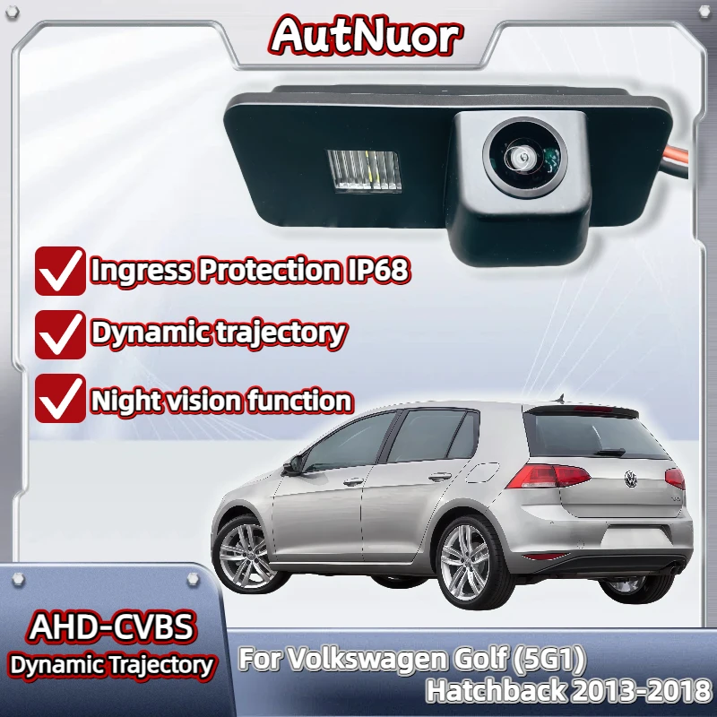 

HD камера заднего вида «рыбий глаз» для Volkswagen Golf (5G1) Хэтчбек 2013-2018 ночного видения резервная парковочная камера заднего вида CCDBackUp