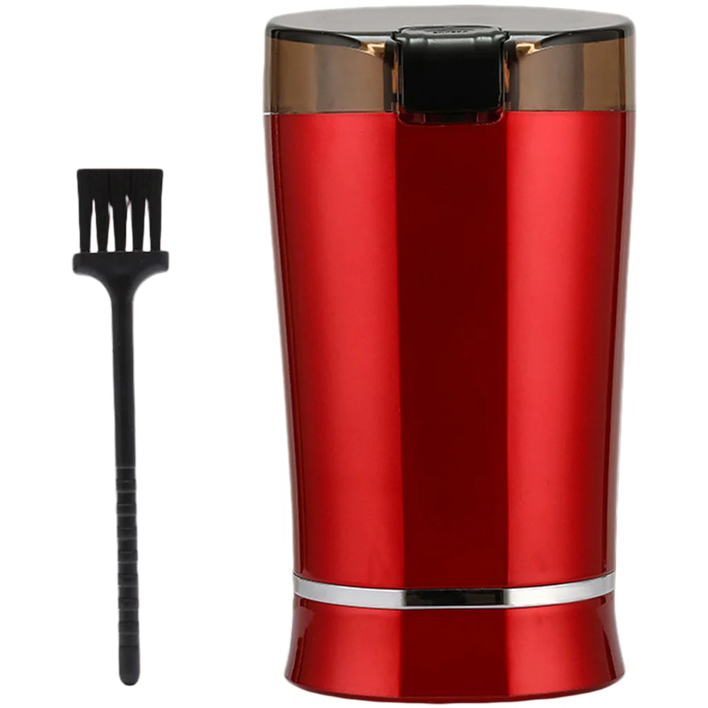 Small Kitchen Grinder for Coffee Spices Herbs Grains with 40000 RPM Motor Adjustable Grinding Time and Stainless Steel Blades