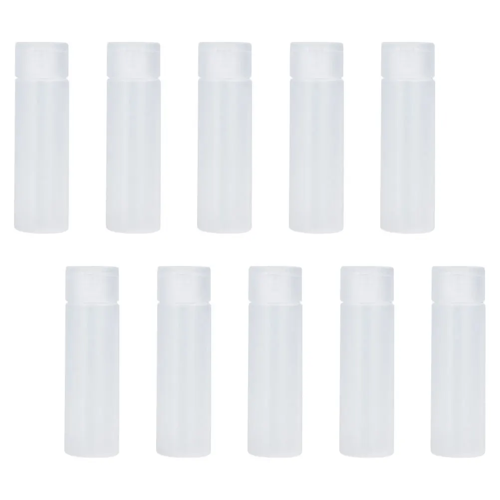 

10 Pcs Flip Cap Empty Bottles Reusable PP PE Leak Proof Lotion Containers Travel Shampoo Dispensers Sunscreen Storage Sub