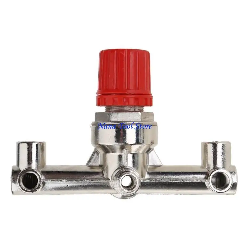 31GJ Double Outlet Tube Alloy Air Compressor Switch Pressure Regulator for Valve Fitting Part Accessories