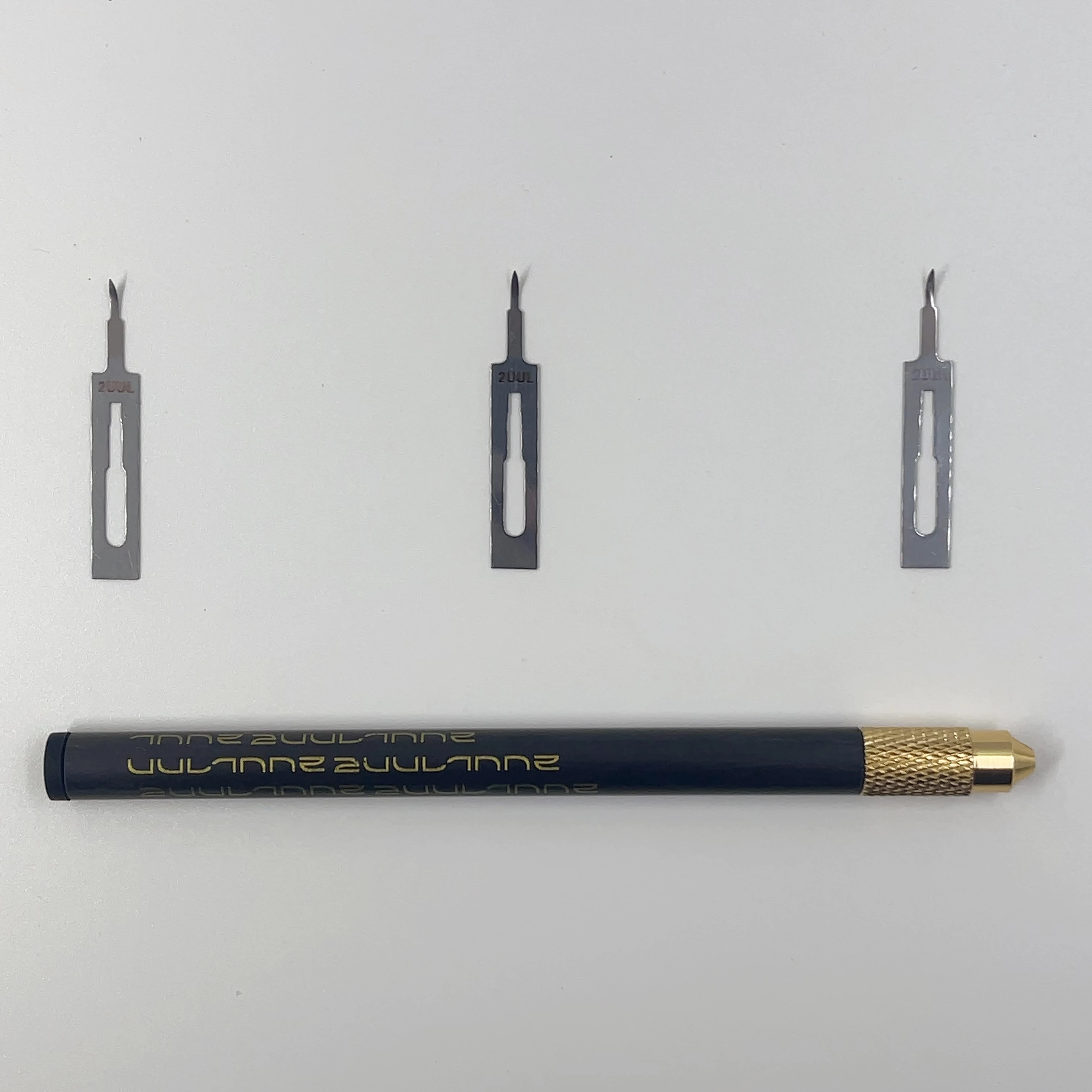 

2UUL DA12 MicroFix Hook blade Set 3 Blades With Ultralight Carbon Fiber Holder Set For CPU PCB Underfill Clean Hand Tool