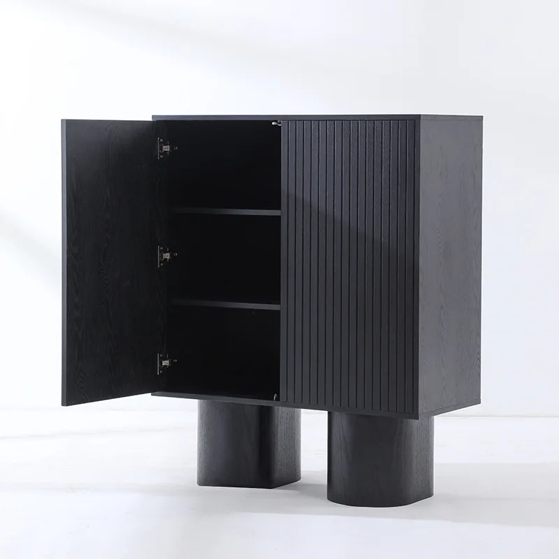 

against the wall, integrated storage cabinet, kitchen storage cabinet, household tea cabinet, wine cabinet, storage cabinet