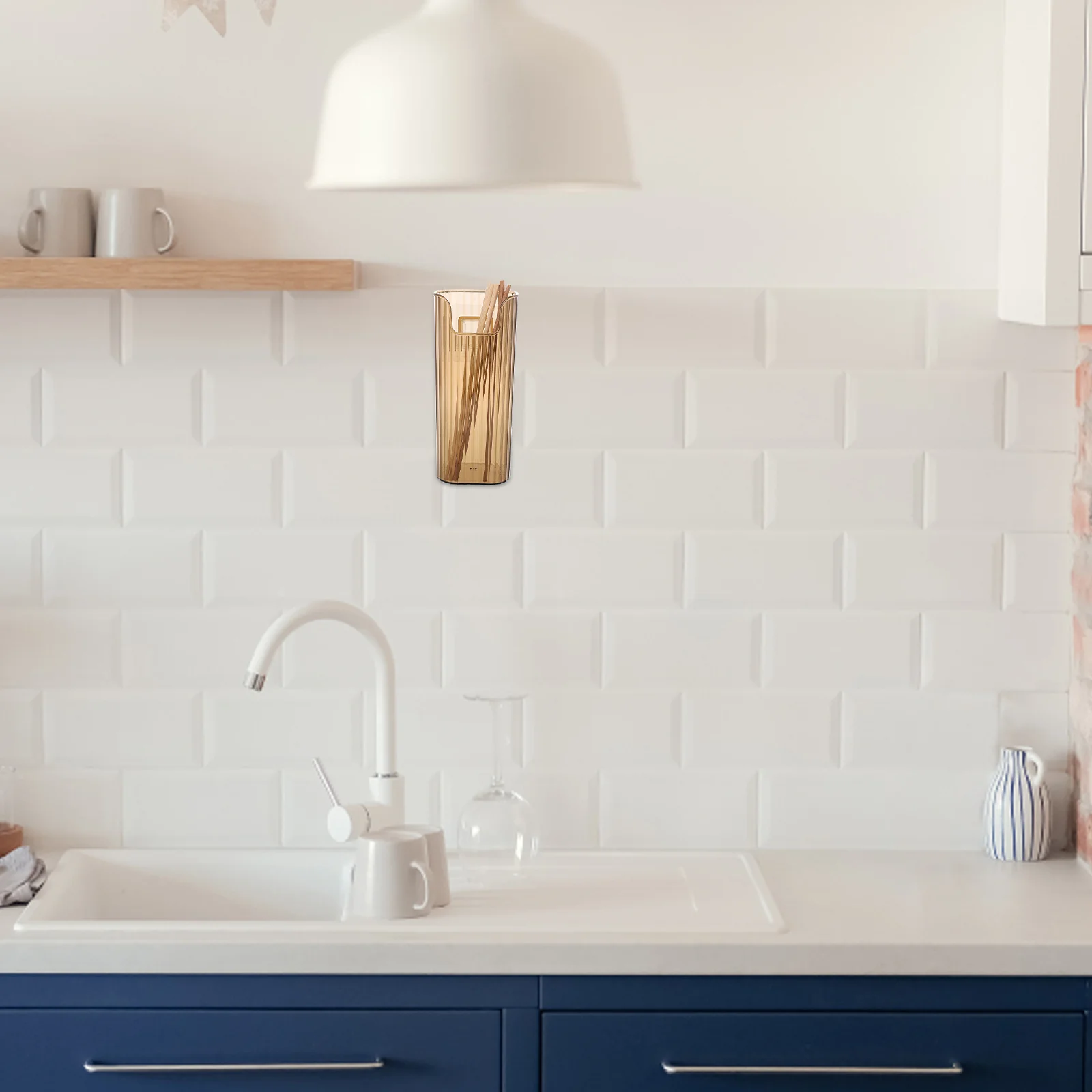 

Plastic Utensil Holder Compact Chopsticks Holder for Commercial Kitchen Countertop Organization Plastic Cylinder