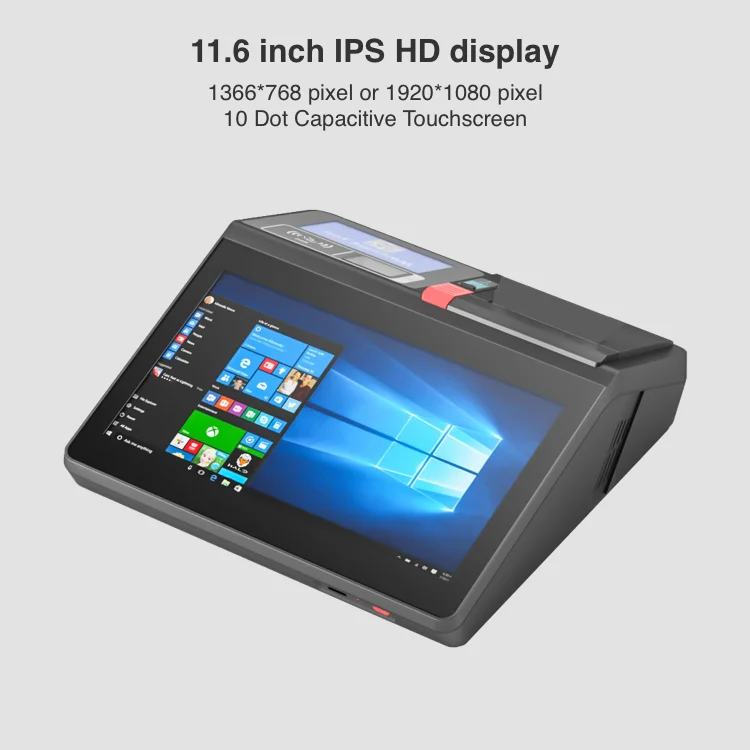 Touchscreen System Hardware All In One Terminal Offline Android Tablet Pos Machine with Barcode Scanner Printer