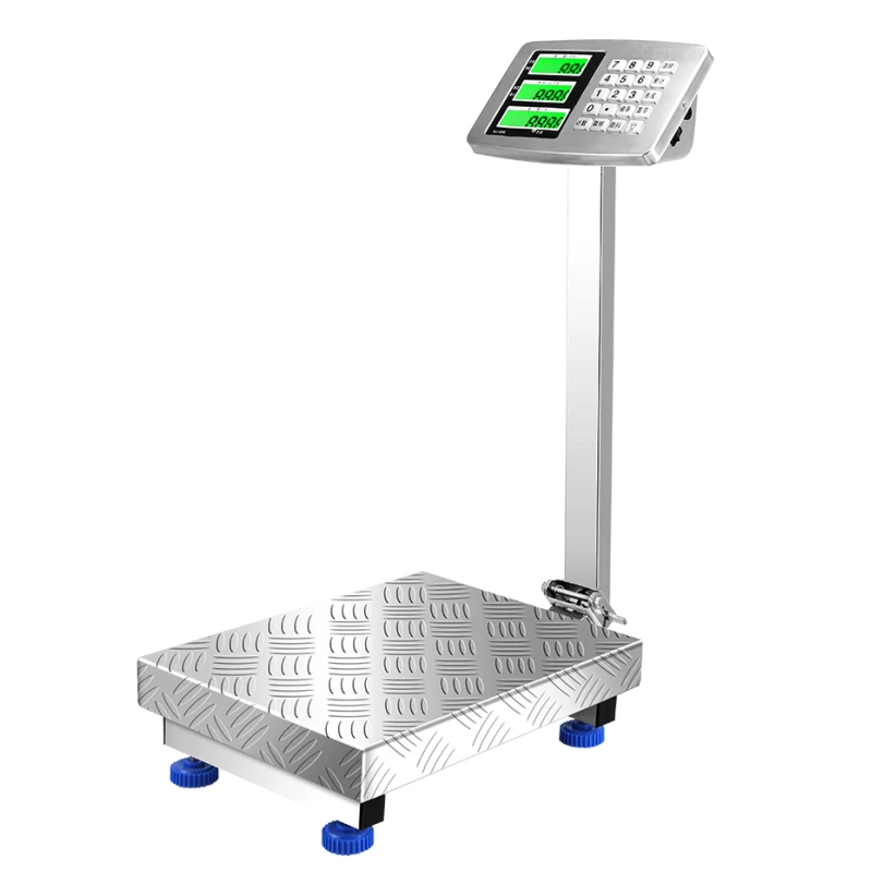 

Commercial bench scale stainless steel 150kg electronic scale 100kg scale folding scale stainless steel material waterproof