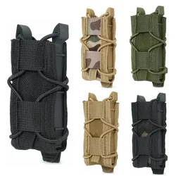 Bolsa táctica para cargador de pistola de 9MM, bolsa Molle para linterna, soporte para linterna, funda  cuchillo de caza