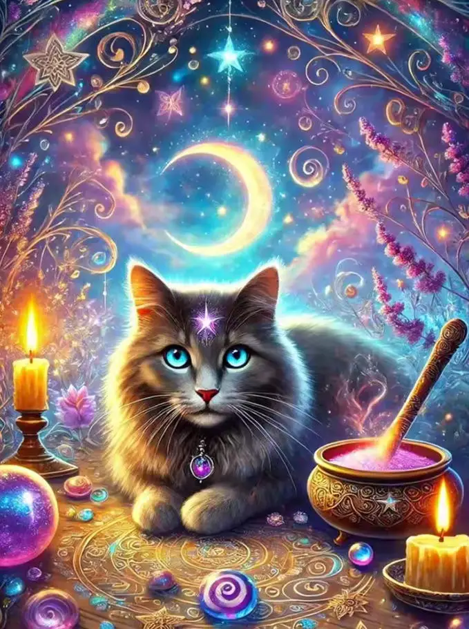 

1pc frameless Painting Paints By Numbers Easy Draw For Beginner cat Animals Picture Drawing Decorative Oil Crafts