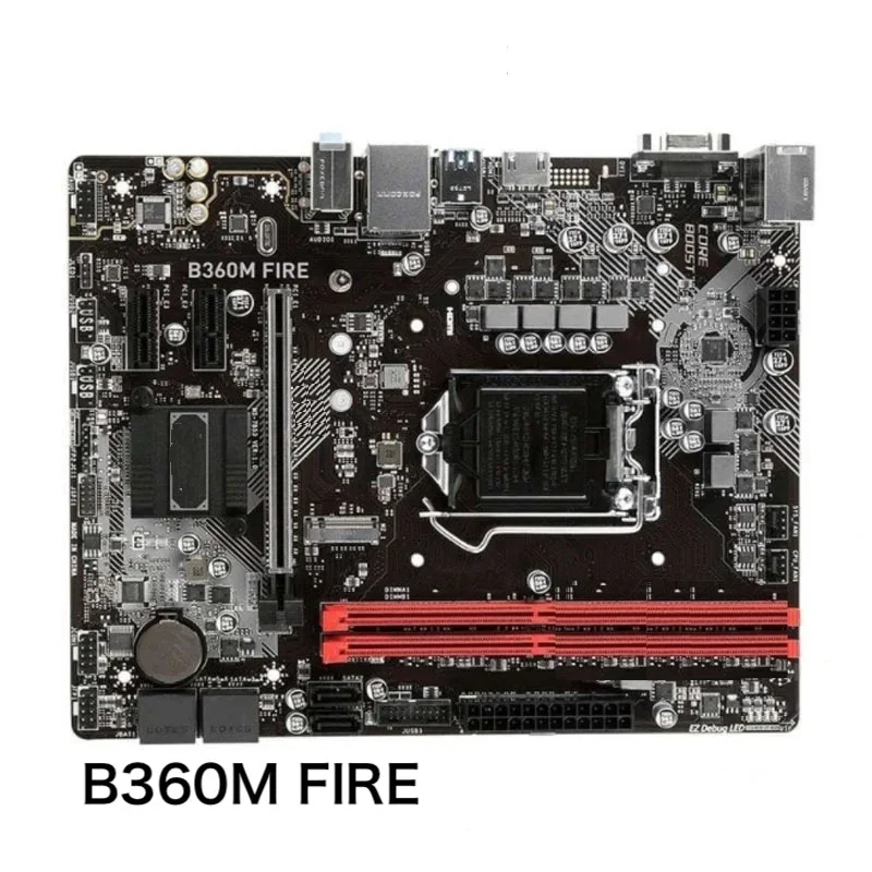 

Для MSI B360M FIRE настольная материнская плата LGA 1151, материнская плата DDR4, 100% протестировано, ОК, полностью работает, бесплатная доставка