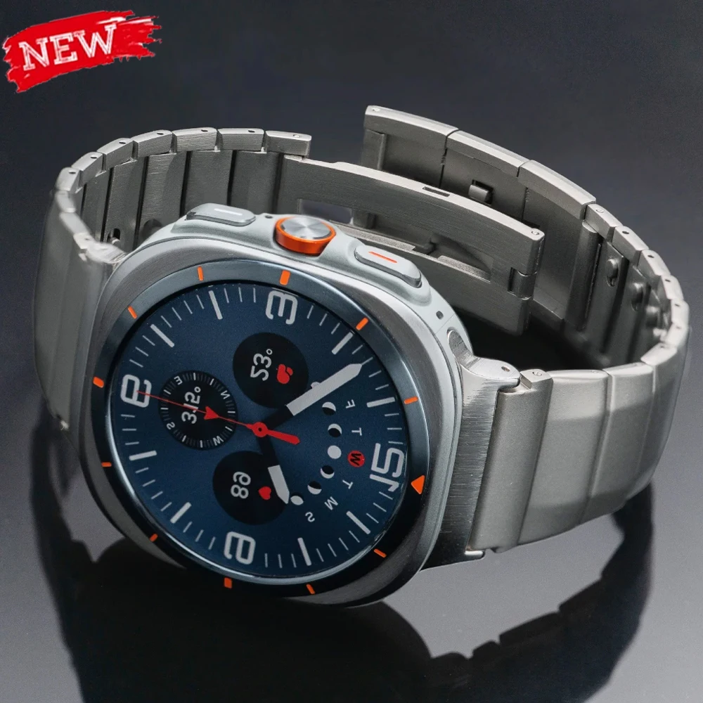 Edelstahlarmband für Samsung Galaxy Watch 8 44 mm 40 mm 8 Classic 46 mm Ultra 47 mm Armband für Galaxy Watch 7 6 5 4 FE 44 mm 40 mm