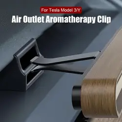 Clip de aromaterapia de salida de aire para Tesla Model Y 3, soporte de Clip de aromaterapia para Tesla Model 3/Y, Interior de coche eléctrico