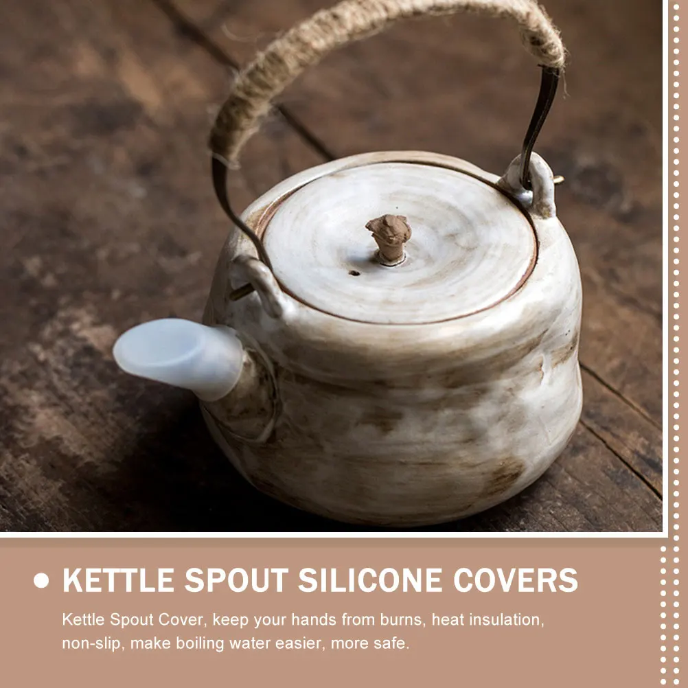

Teapot Silicone Dustproof Cover Spout Cap Kettle Comfortable Covers Silica Gel Sleeve Travel