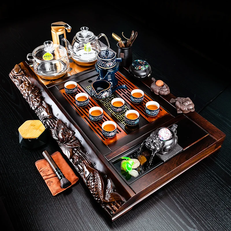 Big Long Tea Tray Rectangle Serving Accessories Drainage Drip Valet Tea Tray Decorative Vintage Kitchen Bandejas Home Products