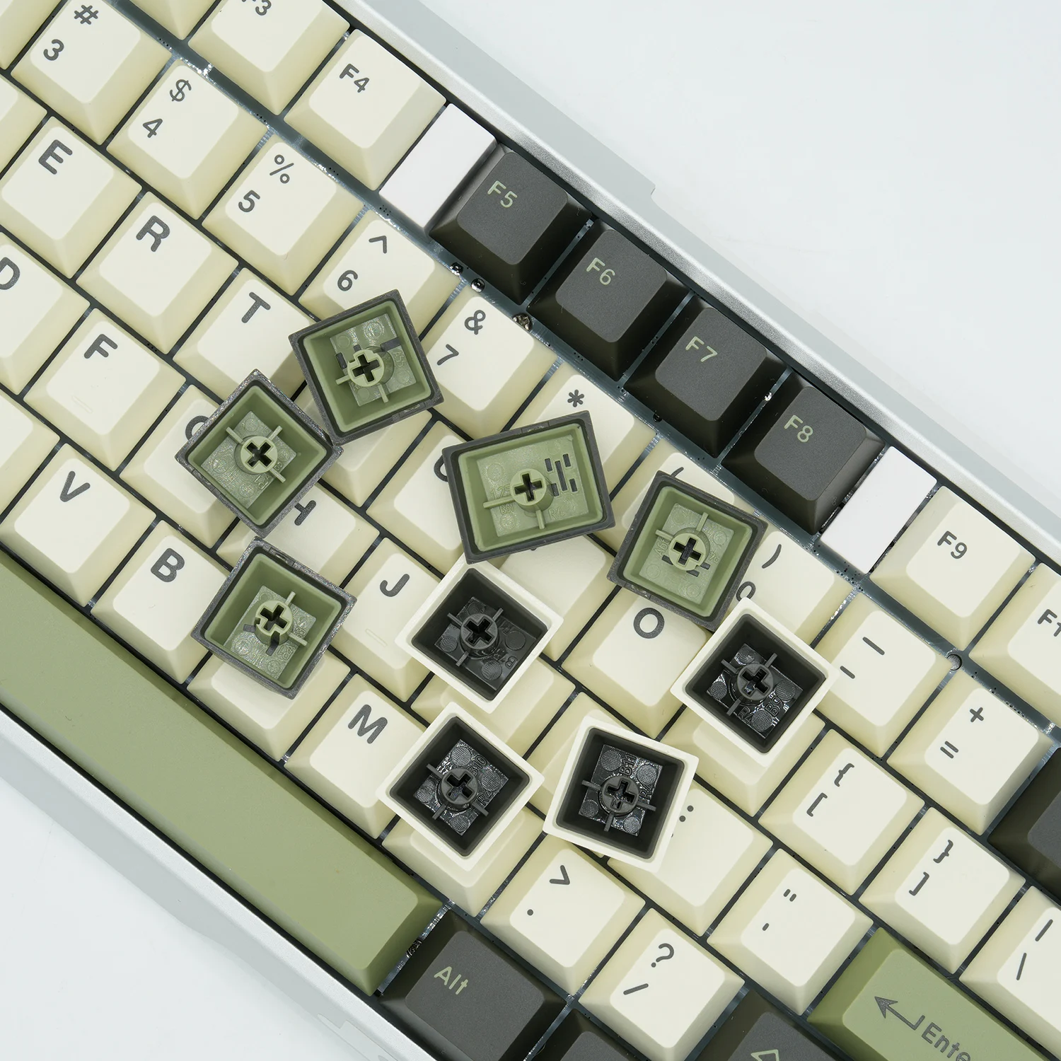 GMK Olive ABS zweifarbige Form-Tastenkappe Kirsche Originalhöhe