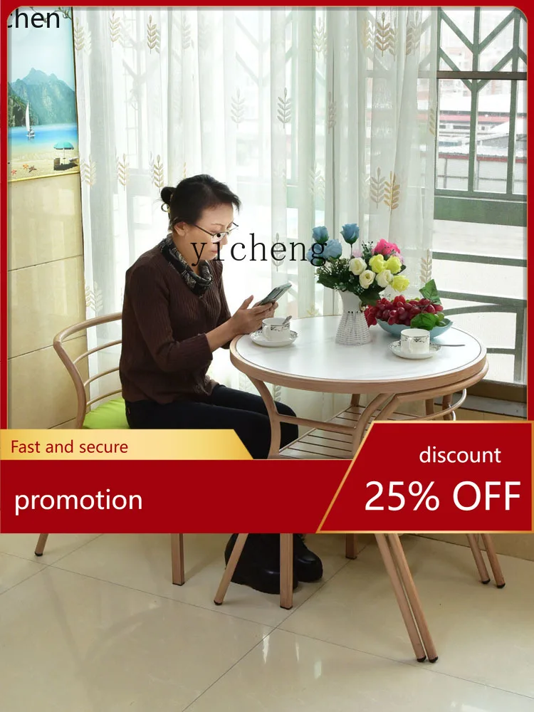 

Комплект уличной мебели YFY: стол и две стулья для балкона, садовый чайный столик с комплектом стульев