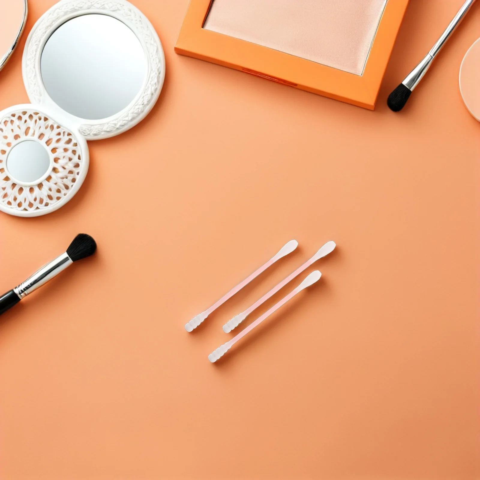 Tamponi di cotone per trucco da 500 pezzi Punta a spirale rotonda Bastoncini per pulizia di bellezza usa e getta Unghie per manicure per la pelle delicata e sensibile