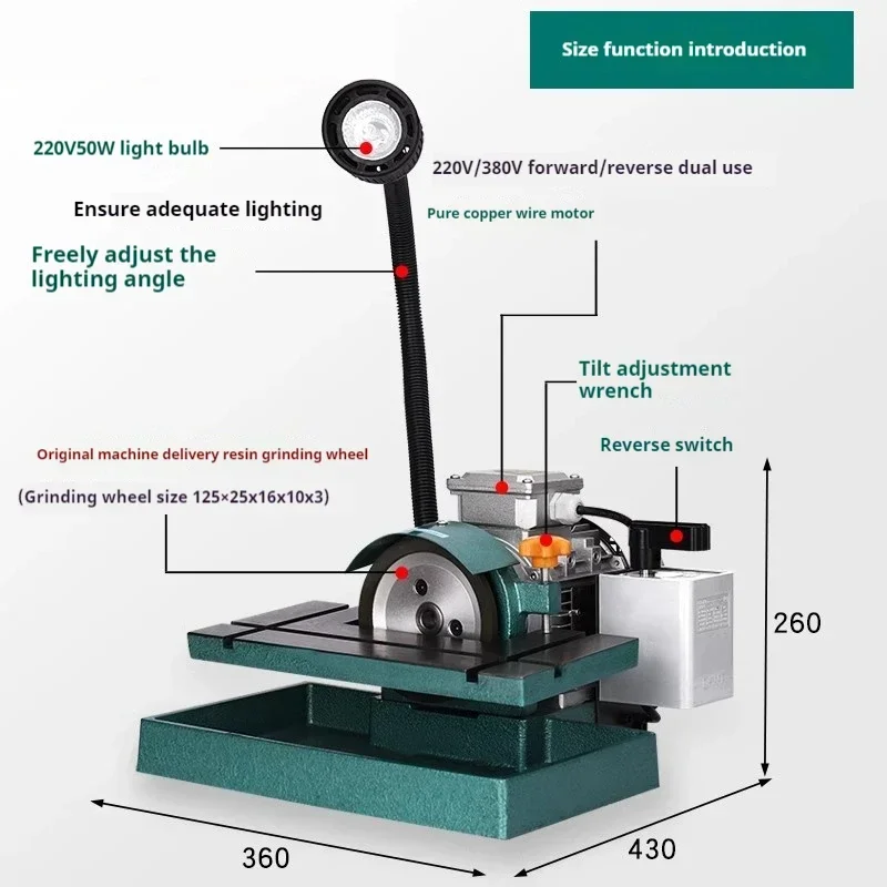 Pengasah pisau Universal, alat pengebor pisau CNC Universal, alat pemutar pisau, penggiling, roda logam campuran, Oil minyak