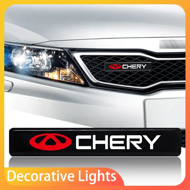 

LED Mid-Net Clip Daytime Running Warning Liguto Accessoriesht Afor CHERY BLOSSOM FLOWER TIGGO 3 4 5 7 PRO 8 Tengo