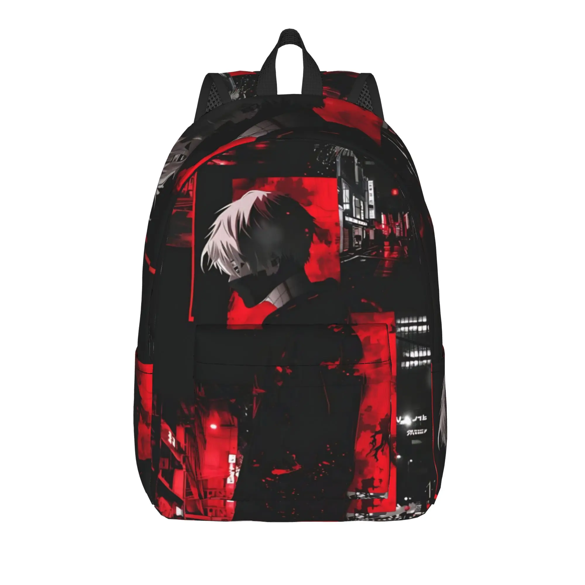 Fashion Halloween Tokyo Ghoul Kaneki Backpack  Mochilas High Street High School Large Capacity Rucksack