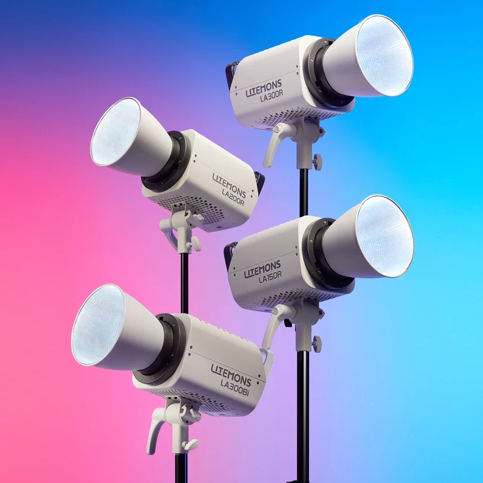 Godox LA150R LA200R LA300R RGB Full Color COB Photography Fill Light Bowens Mount 1800K-10000K LED Video Light with NFC