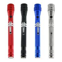 Magnet 3 LED Magnetic Pickup Tool Telescoping Flexible Extensible Led Flashlights Perfect Mechanical Pick- Up Tools Gifts