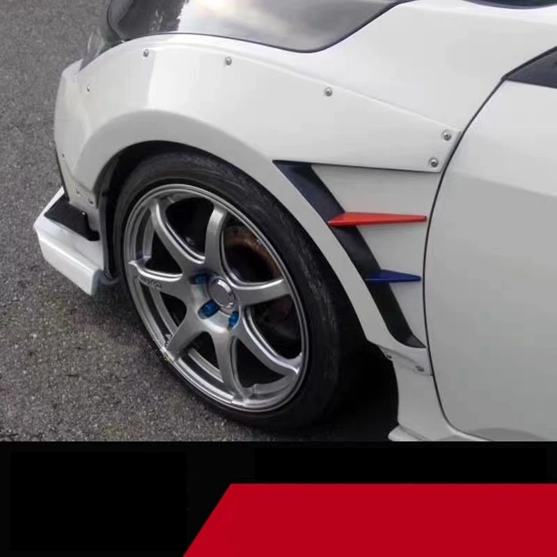 4x 4.5" Extra Wide Fender Flares – Black Polyurethane Wheel Arches For Honda Civic EG Hatch