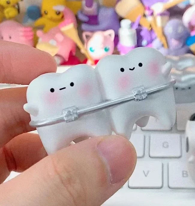 子供のためのブラインド歯の妖精の箱,ミニチュア歯のおもちゃ,カワイイ