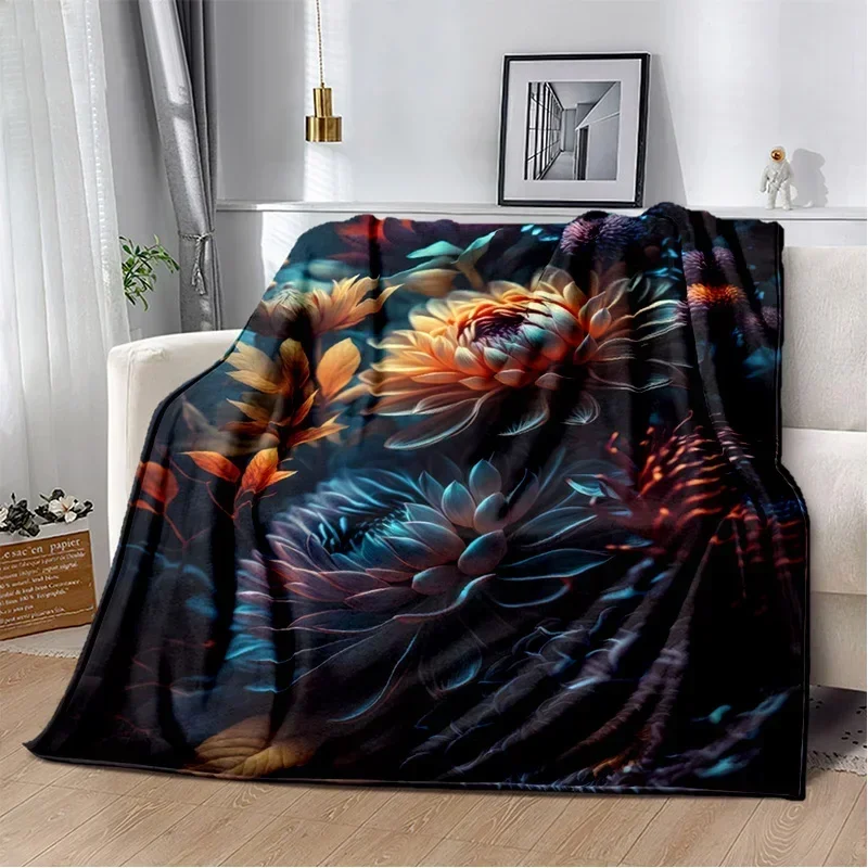 Floral Pattern Soft Blanket 6