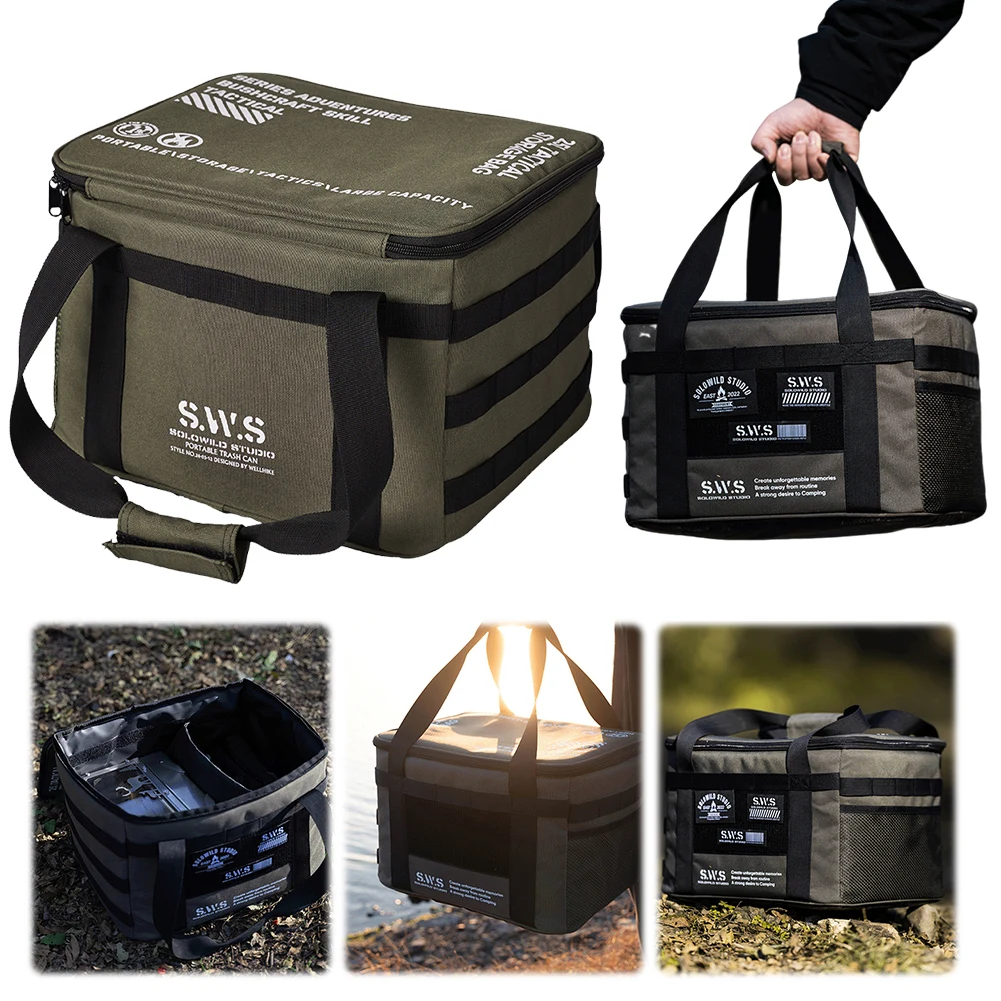 25L Camping Storage Bag Large Capacity Gas Tank Storage Bag Multifunctional Gas Stove Canister Carry Bag for Outdoor Picnic Tool