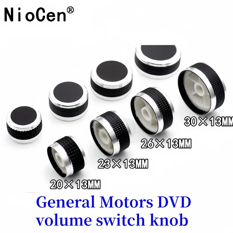 (1 unidad) Perilla de ajuste de volumen de DVD tipo D-hole de General Motors, perilla de ajuste de volumen de audio para CD de navegación para automóvil, perilla de potenciómetro