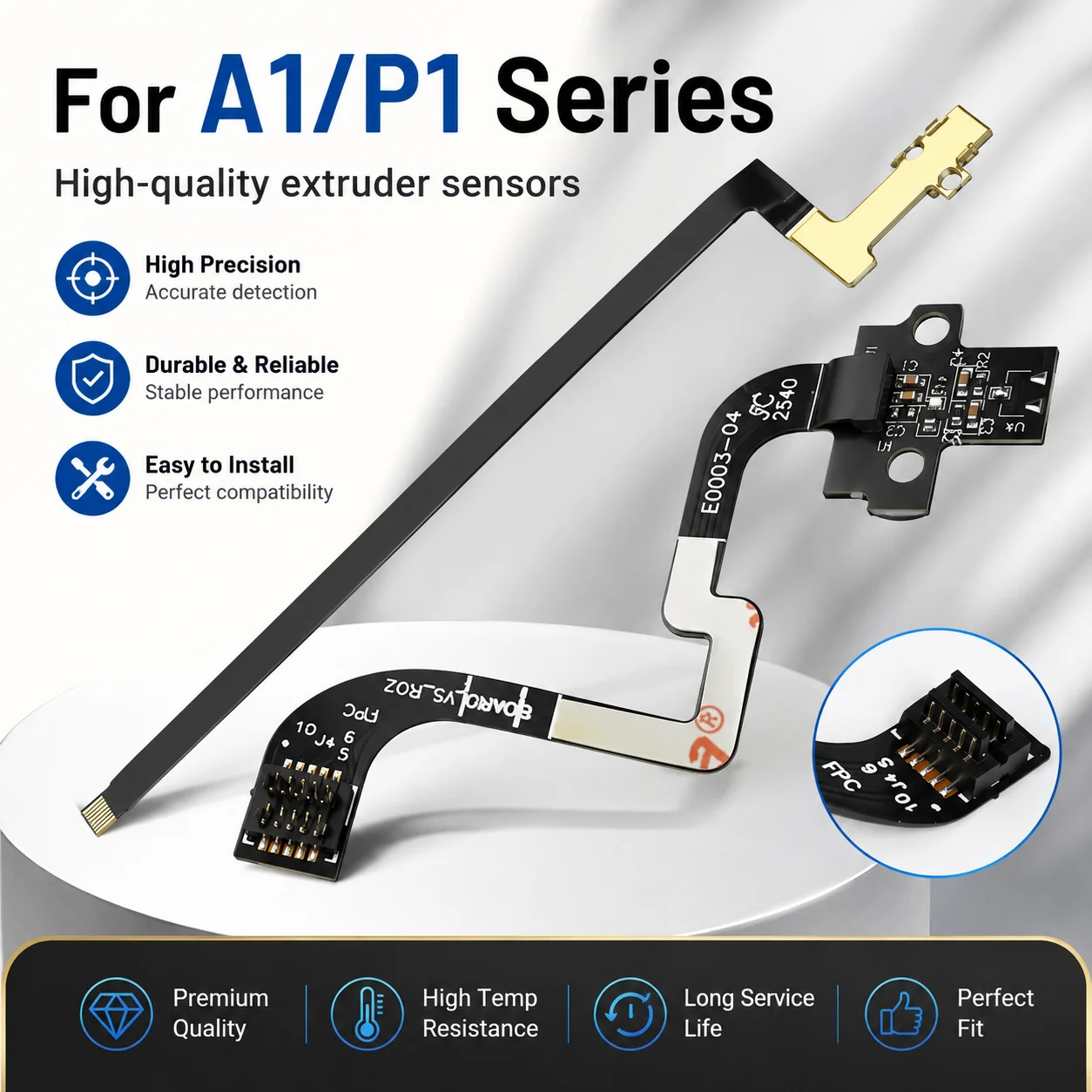 Filament Sensor Hall Switch Board for Lab A1 A1 Mini P1P P1S Extruder Filament Detection Sensor Replacement Module 3D Printer