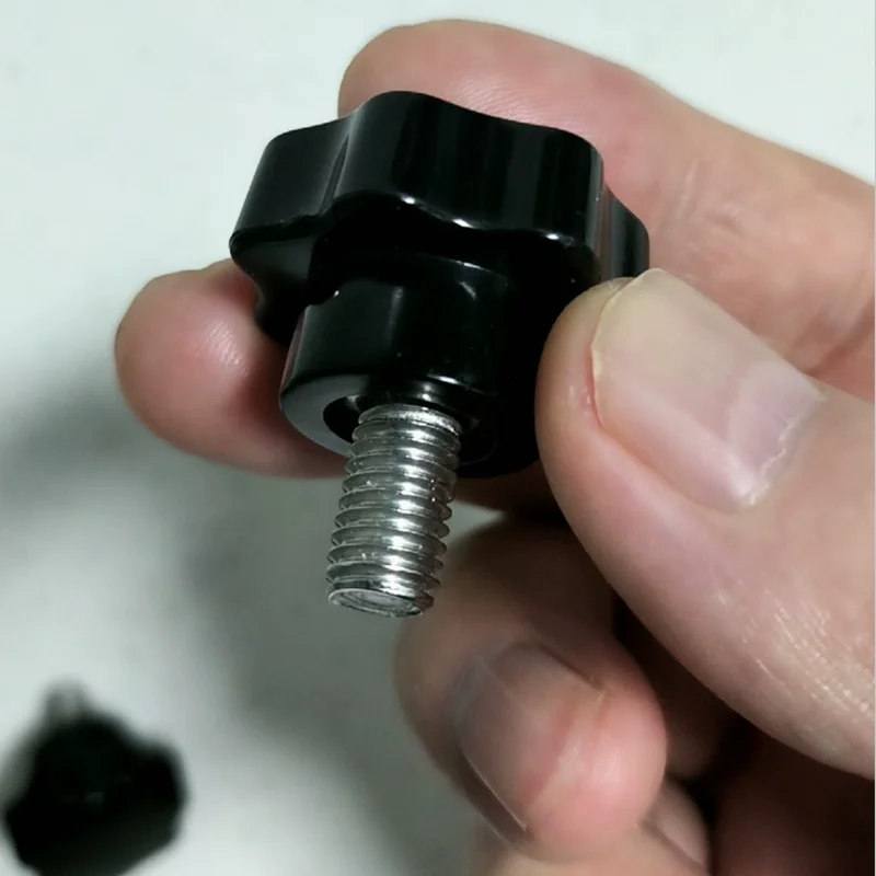 1/2/5Pcs 304 Stainless Steel Star Knob Handle Thumb Screw Plum Shape Hand Tighten Bolt 7-Point Head M3 M4 M5 M6 M8 M10 M12
