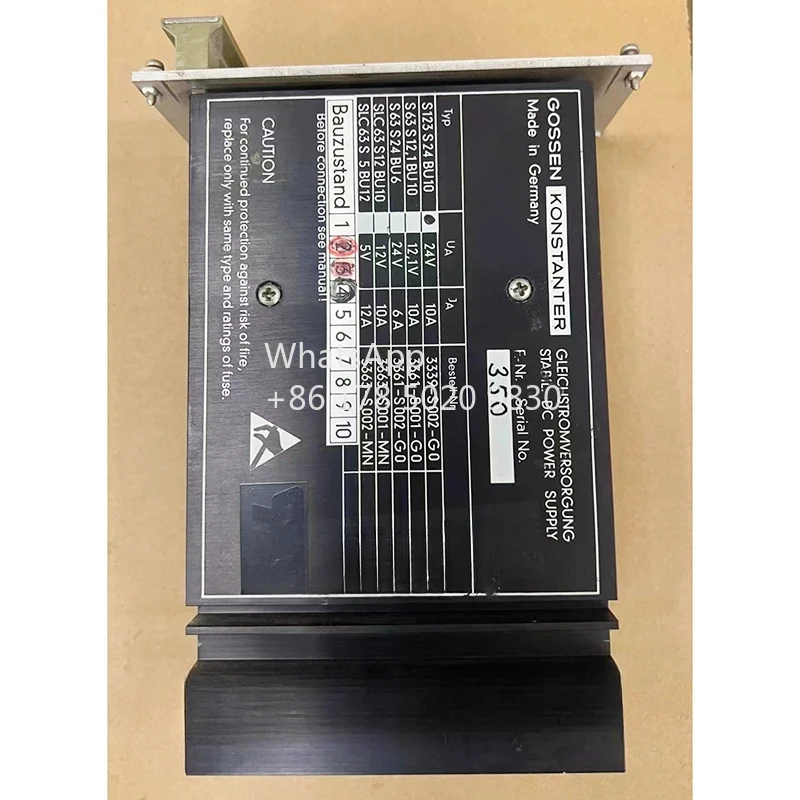 GOSSEN KONSTANTER STABIL.DC POWER SUPPLY S123 S24 BU10 Original for Man Roland 700 Machine Offset Press Printing Spare Parts