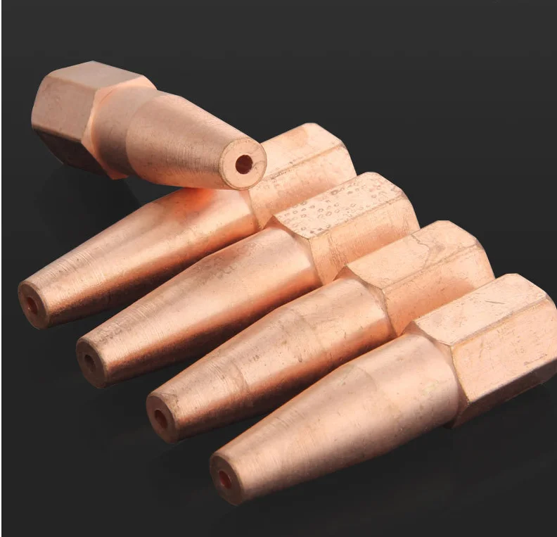 5Pcs oxy propane gas welding nozzle welding tips holder for H01-6 welding torch drop shipping