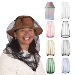 Outdoor Vissen Anti Mosquito Insect Tuin Bijenteelt Hoed Camping Bug Mesh Head Net Gezichtsbeschermer Hoeden Visnetten