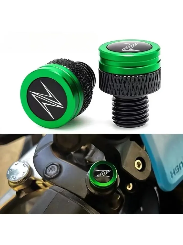 Voor Kawasaki Z900 Z650 Z750 Z400 Z800 Z1000 Ninja 400 650 300 ZX6R ZX10R Motorcycle CNC Achteruitkijkspiegel Zijspiegel Gat Cap plug - afbeelding 2