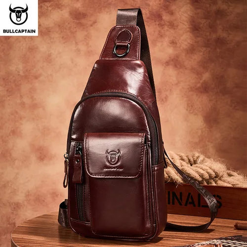 Bullcaptain-bandolera antirrobo multifunción para hombre, bolso cruzado de viaje, bolso de pecho, paquete de mensajero