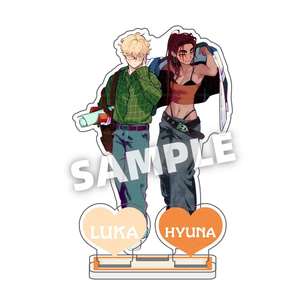 Anime ALIEN STAGE IVAN TILL LUKA SUA MIZI Geschenkspielzeug Acryl-Standmodell Actionfigur Ornament Zubehör Modell Desktop-Schlüsselanhänger