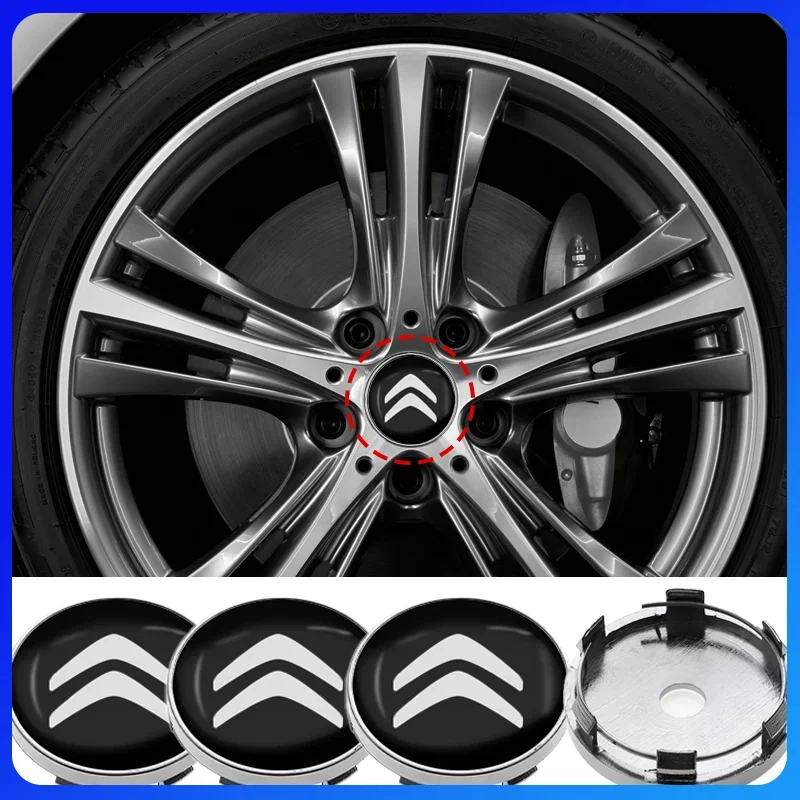 

Car Wheel Center Hub Cap Rim Cover Emblem Stickers Exterior Decoration For Citroen C5 C6 C8 C4L DS3 DS4 DS5LS DS6 Accessories