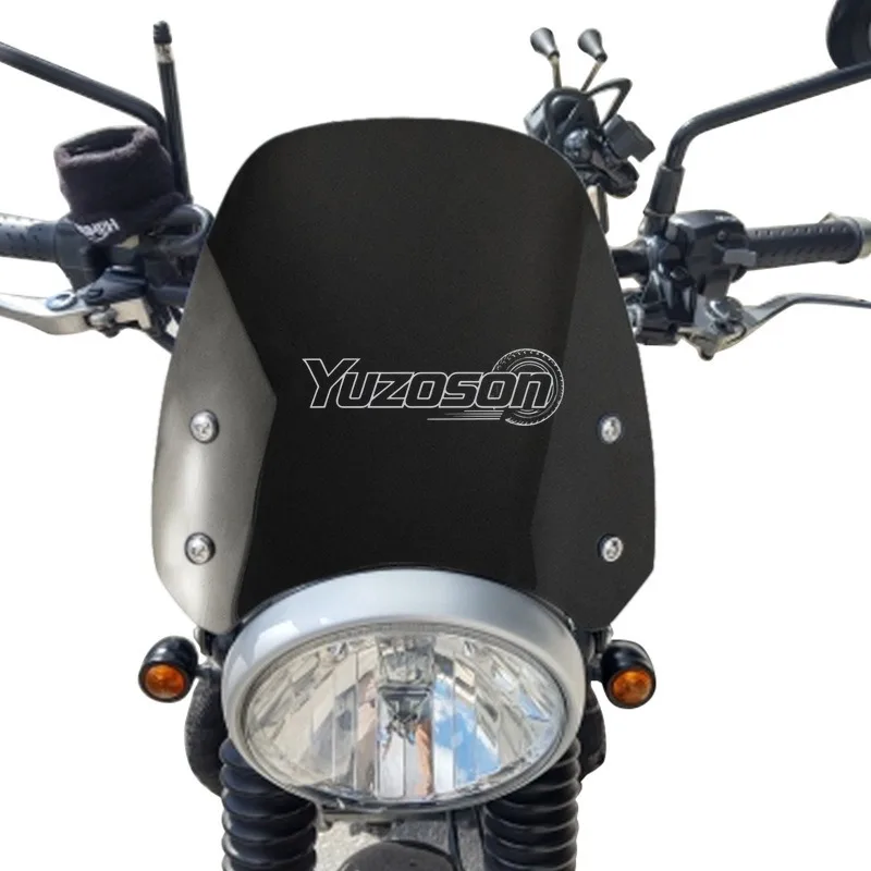 Windshield Windscreen For Triumph Street Twin 900 2019-2022 Motorcycle Modify Headlight Wind Screen Fairing Windshield Deflector