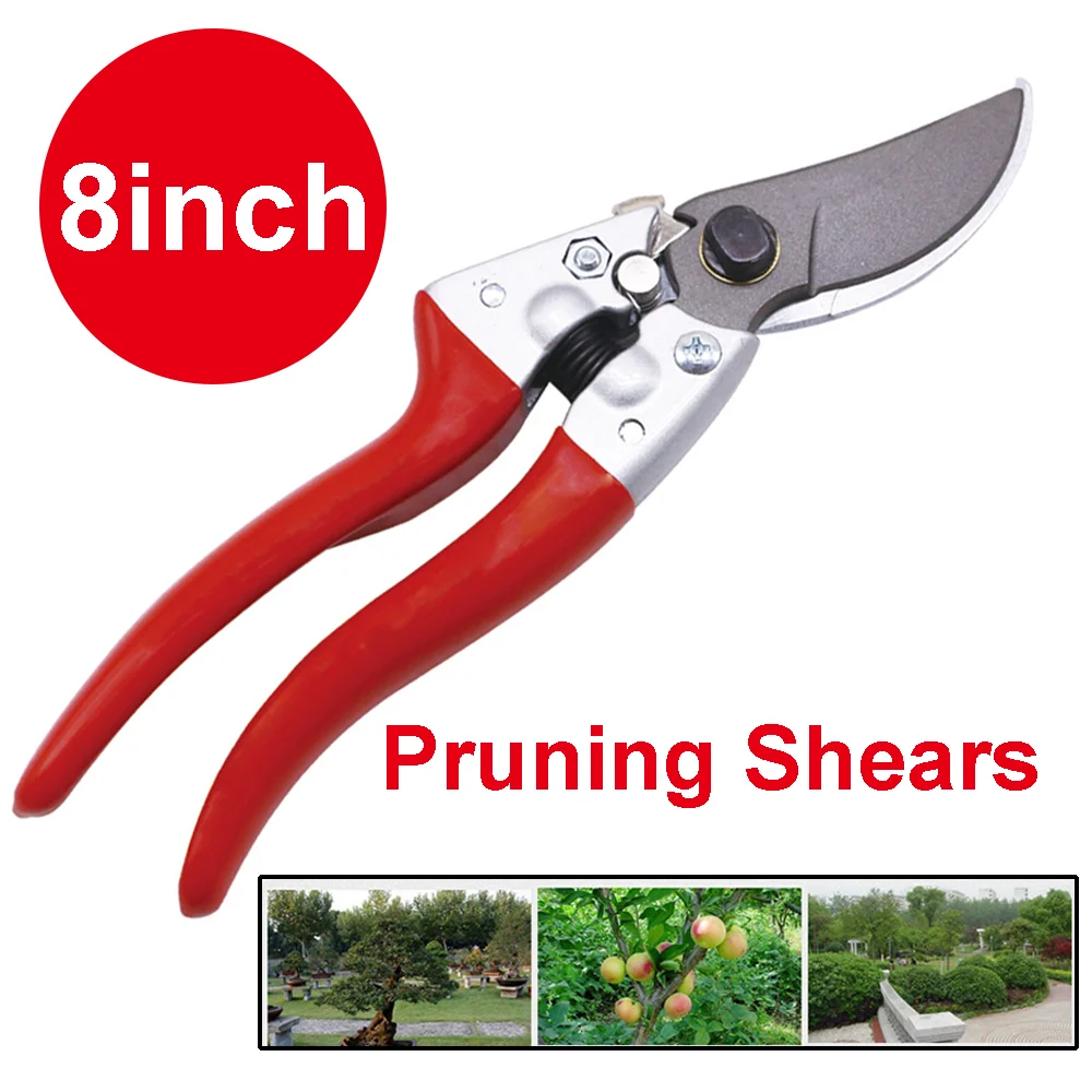 

Pruning Shears 8" Garden Clippers Hand Pruners with Alloy Steel Blade for Home Gardening Garden Tool Cutter Agricultural Tools