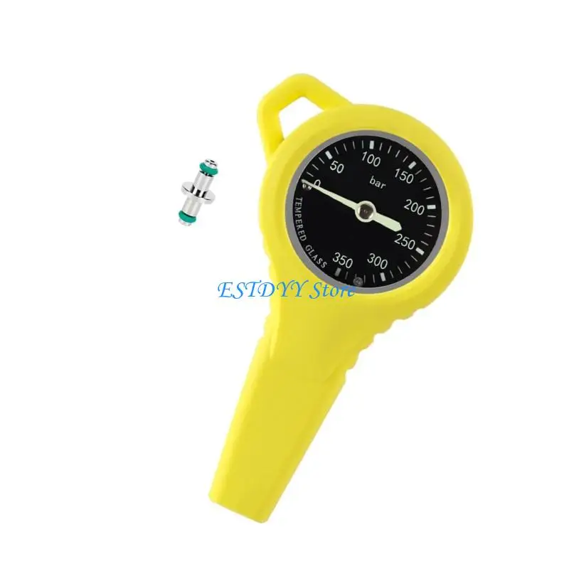 

G6DE Luminously Pressure Gauge with Highly pressure Hose Diving Accessories