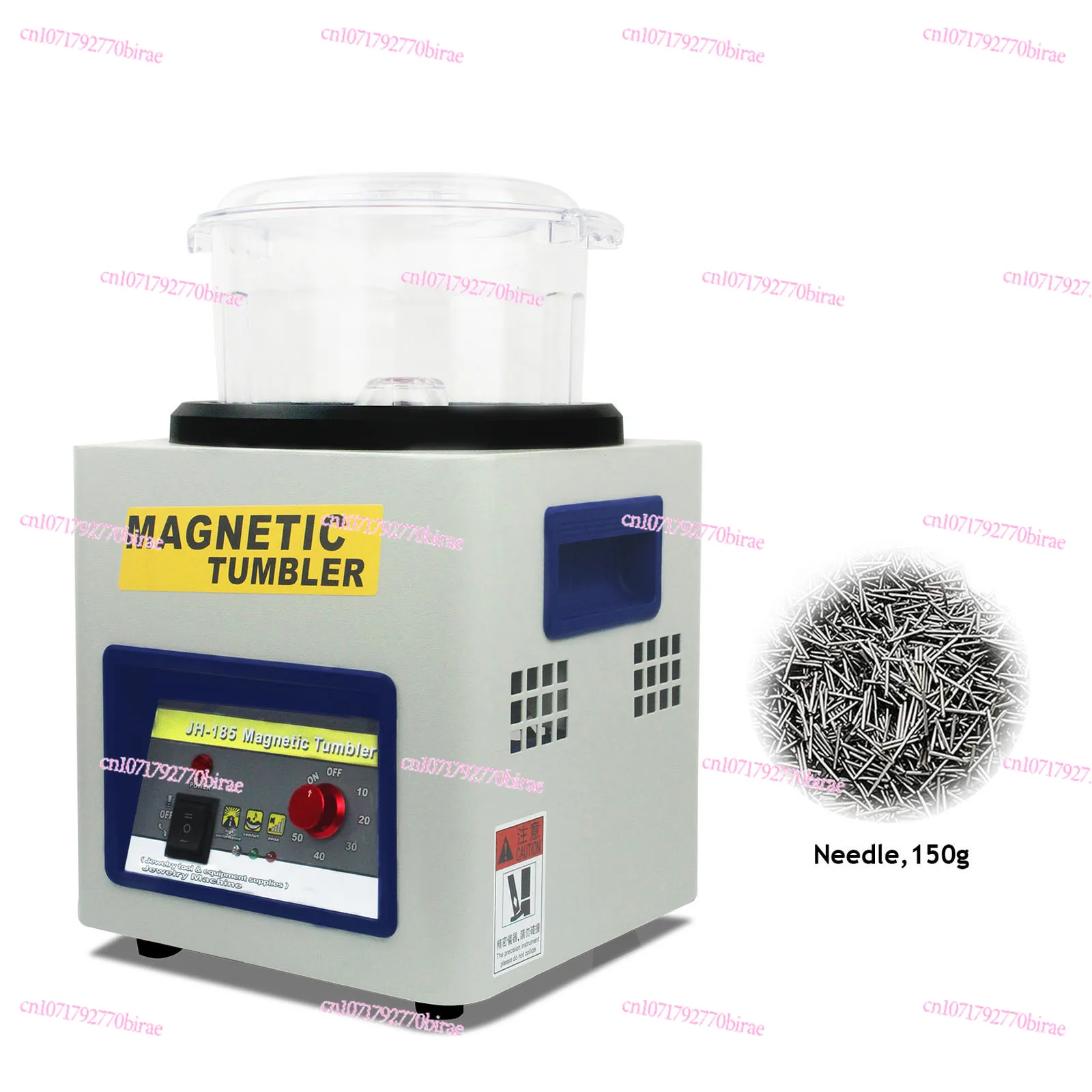 Jh185 2000 Rpm Grinding Machine 7.3 Inch Jewelry Polishing  Magnetic Roller Jewelry Gold Speed Adjustable