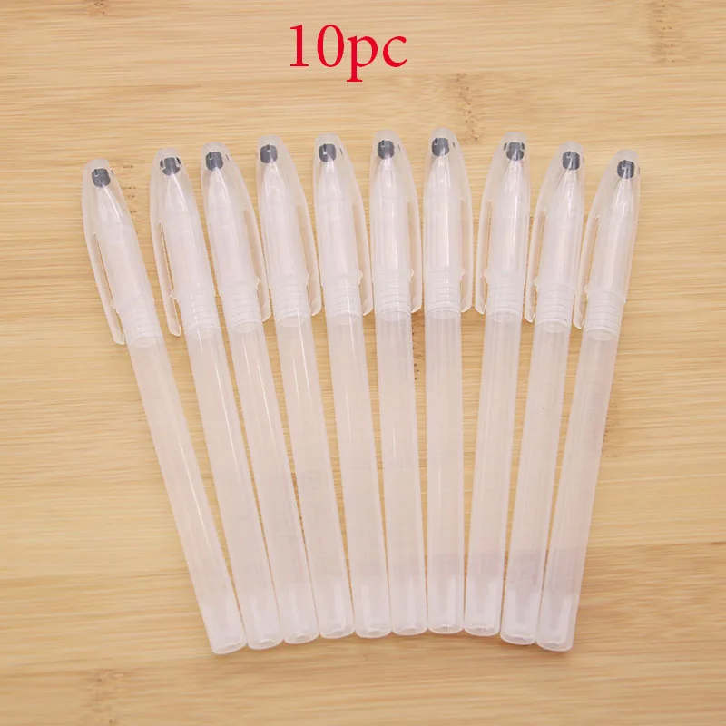 Wholesale! 10pc Gel Pen Case Ballpoint Pen Transparent Handle Shell Cover Simple Styple Minimum Handle Cover Shell