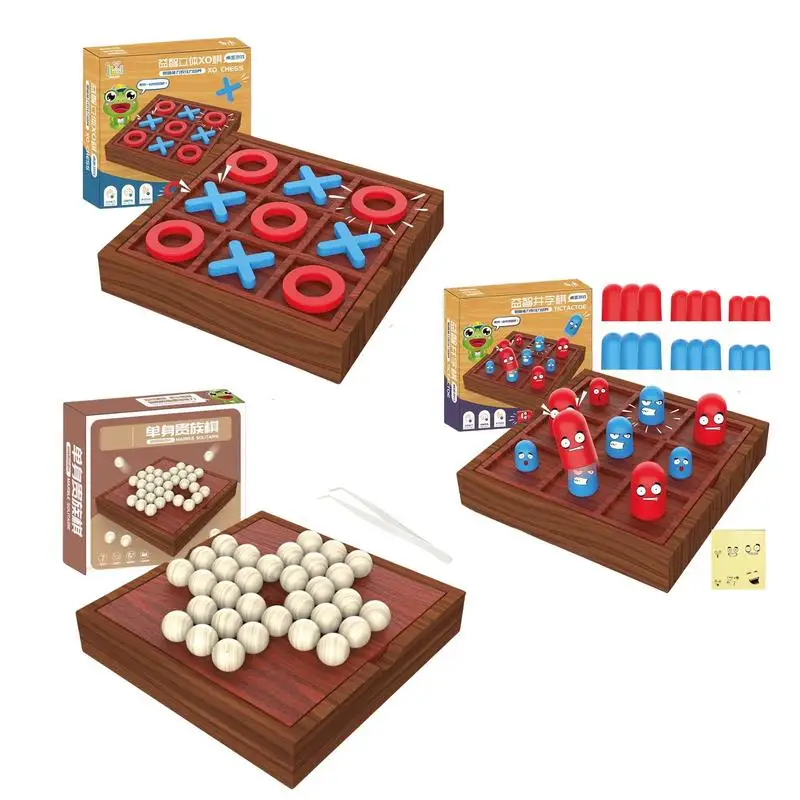 

Solitaire Board Game Travel Tick Tac Toe Game For Kids Party Games For Adults And Family Fun Memory Game For Children