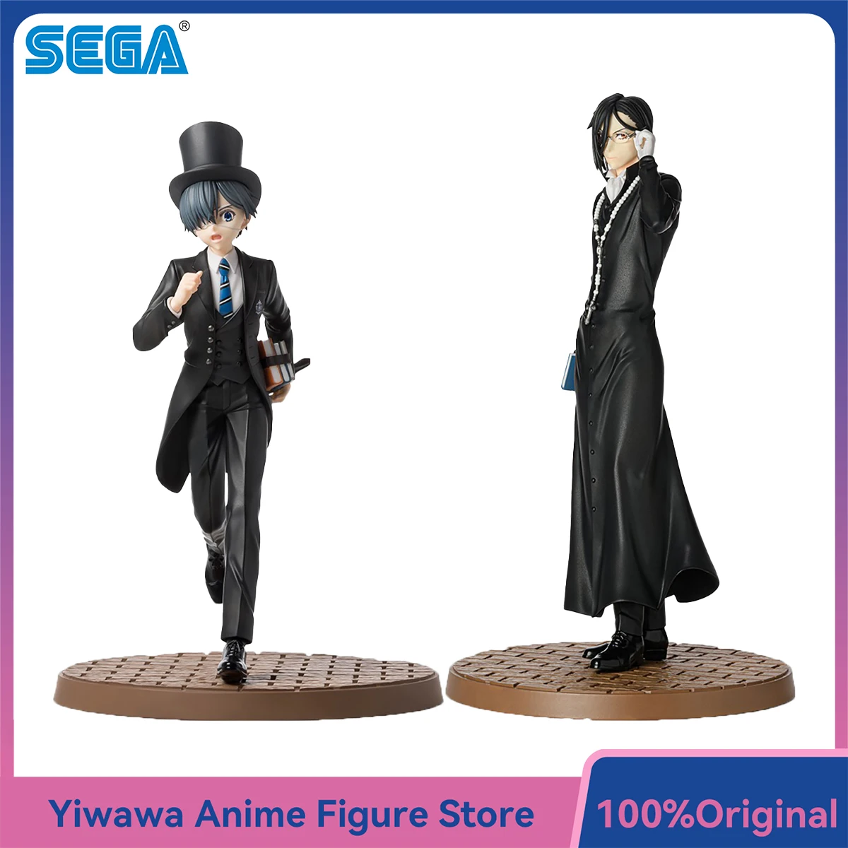 

Newest Sega Black Butler Sebastian Michaelis Ciel Phantomhive Anime Figures Original Collectible Model Toys Nice Doll Ornaments