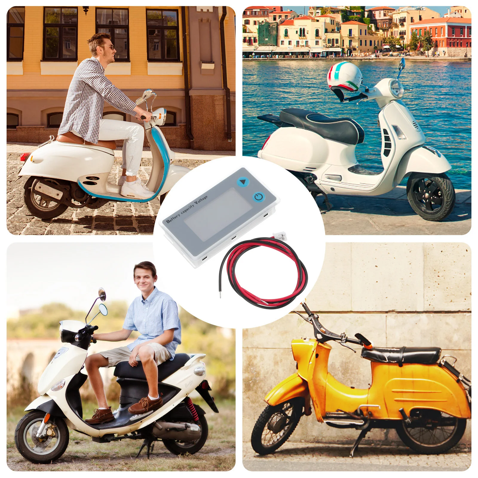 

Power Monitor Small Size Voltage Indicator For Motorbike Electronic Car Capacity Display Lithium Power Indicator