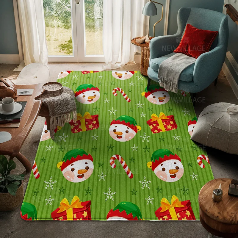 House entrance carpet Home door mat Living Room Bath Foot bathroom non-slip water absorption rugs bath Merry Christmas winter