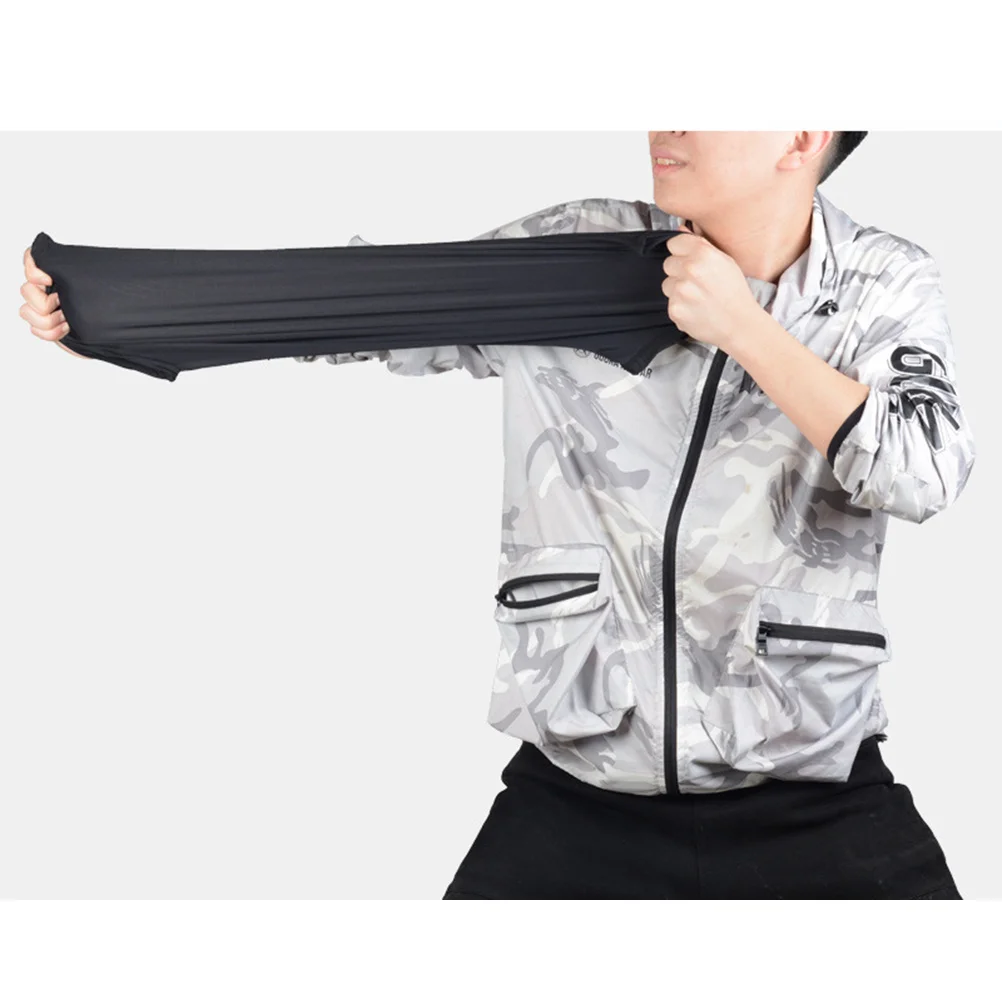 Black Neck Gaiter Multifunctional Riding Face Mask Outdoor Dustproof Windproof Neck Wrap Breathable Uv Protection Headwear